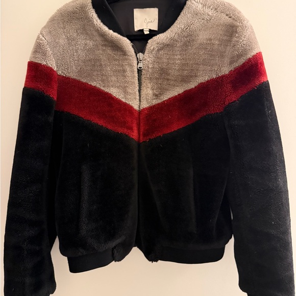 Joie Women's Colorblock Faux Fur Bomber Jacket - Picture 2 of 4